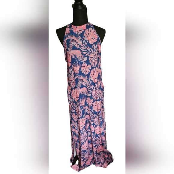 NWT Simply Southern Navy Paradise Halter Dress - Picture 3 of 10